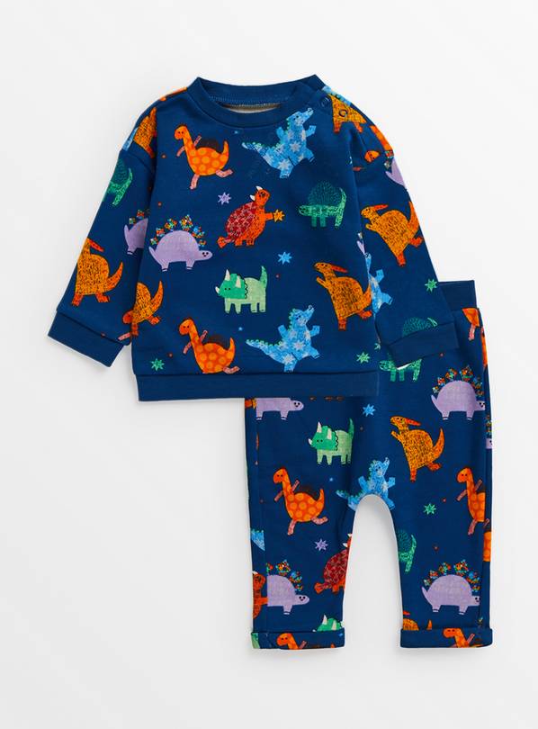 Navy Dinosaur Sweatshirt & Joggers 6-9 months